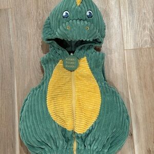 Green and Yellow Dinosaur Costume Vest
